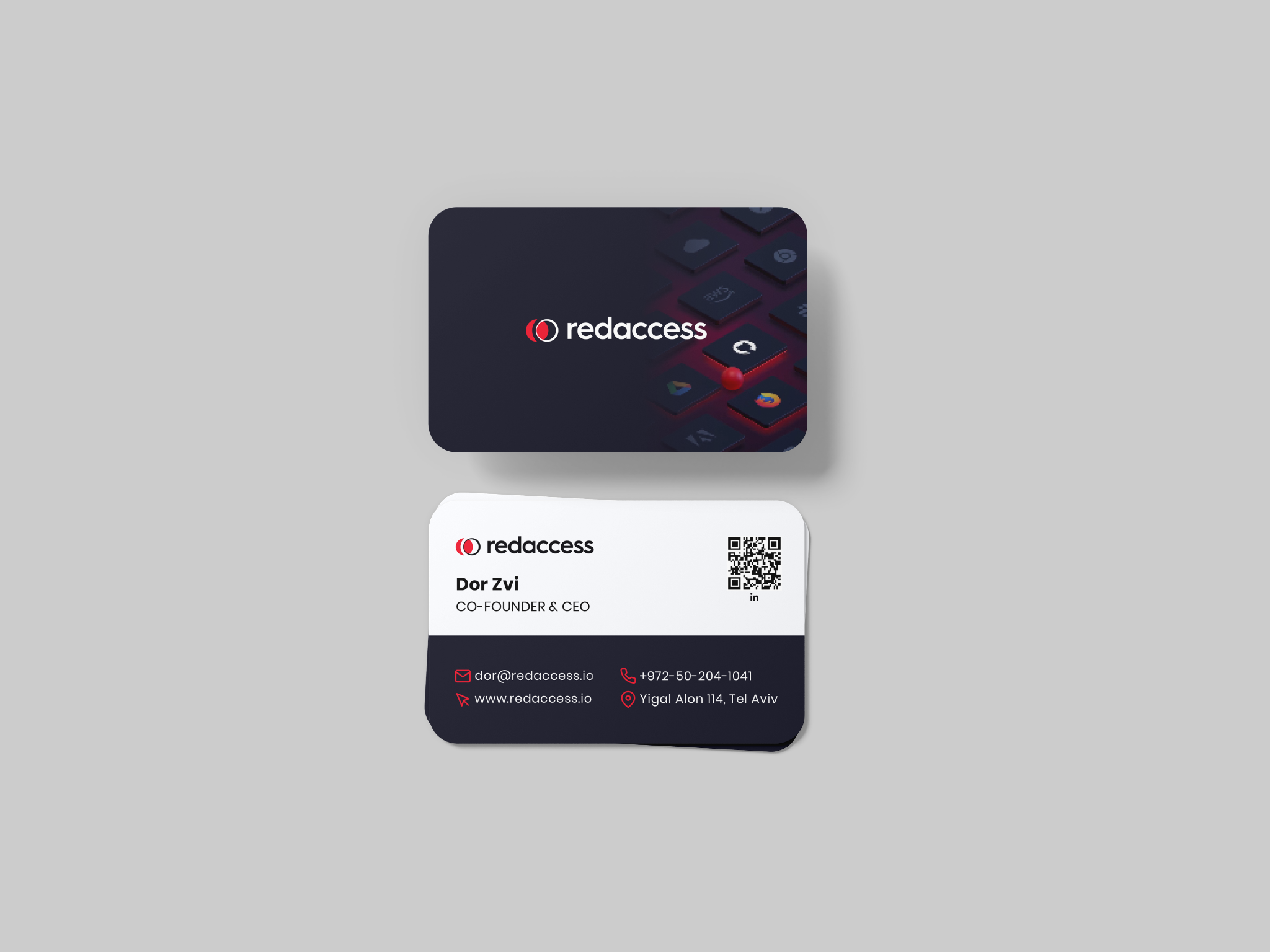 Red Access business card design